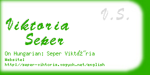 viktoria seper business card